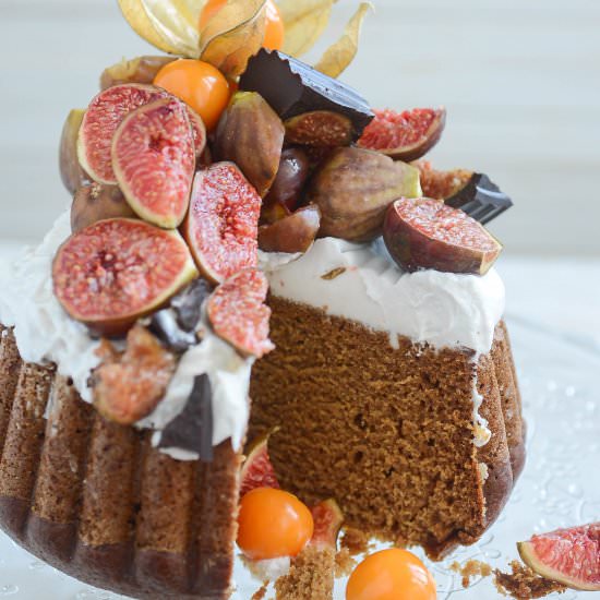 Fig and fizalis cake - Recipe photo by lipodve