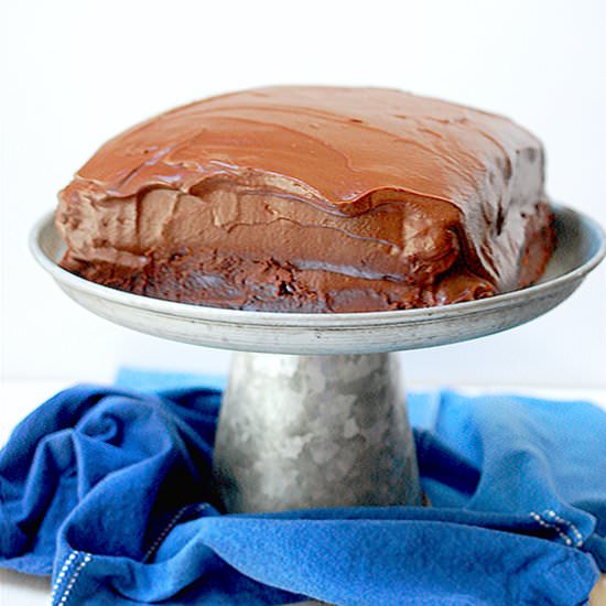 Wellesley chocolate fudge cake - Recipe photo by evabakes