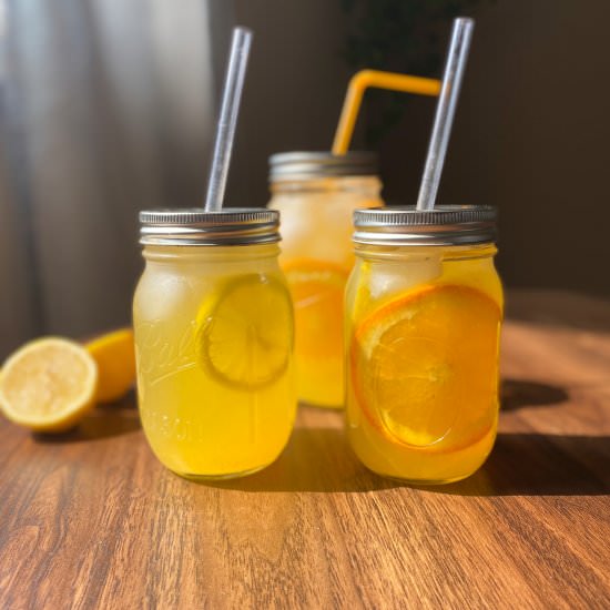 Orange Lemonade Refresher - Recipe photo by MostlyMasala
