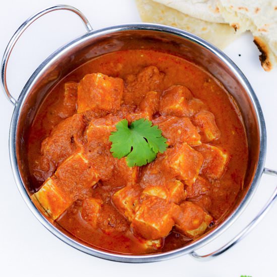Vegan Paneer Makhani (Tofu) - Recipe photo by aVegTasteFromAtoZ