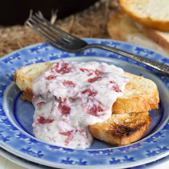 Creamed Chipped Beef - Recipe photo by TheSuburbanSoapbox