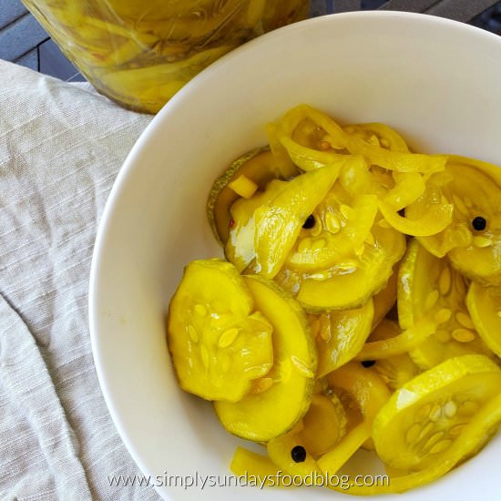 Bread & Butter Pickles - Recipe photo by simply sundays