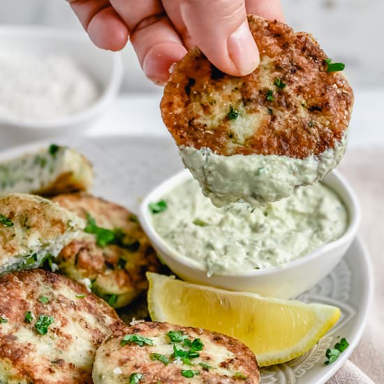 Chicken Zucchini Fritters - Recipe photo by theyummybowl