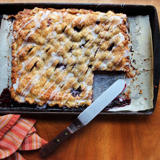 Blackberry Slab Pie - Recipe photo by TwoBitTart
