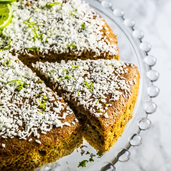 Very Coconutty and Lime Naked Cake - Recipe photo by Lifeandlemons