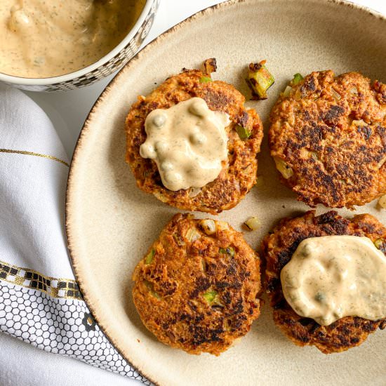 Tuna Patties with Dairy Free Aioli - Recipe photo by frozen_bananas_