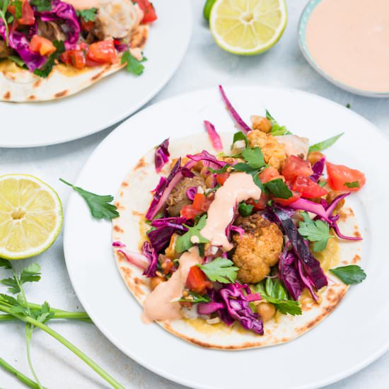 Fish and Cauliflower Tacos - Recipe photo by La cuisine de Geraldine