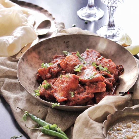 Bengali Dum Aloo - Recipe photo by speakingaloud