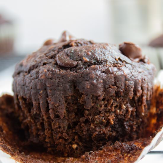 Skinny Double Chocolate Muffins - Recipe photo by Tidbitsbytaylor