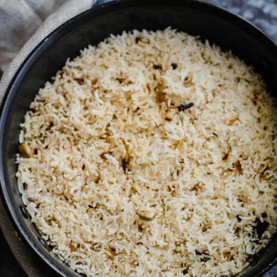 Jeera Rice - Recipe photo by tiffinandteaofficial