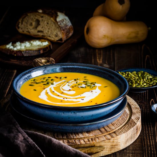 Roasted Butternut Squash Soup - Recipe photo by Spoonabilities