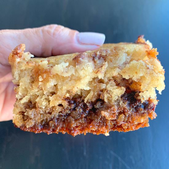 Banana Chocolate Chip Brownies - Recipe photo by The Lazy Slow Cooker
