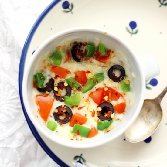 1 Minute Microwave Pizza In a MUG - Recipe photo by merrytummy