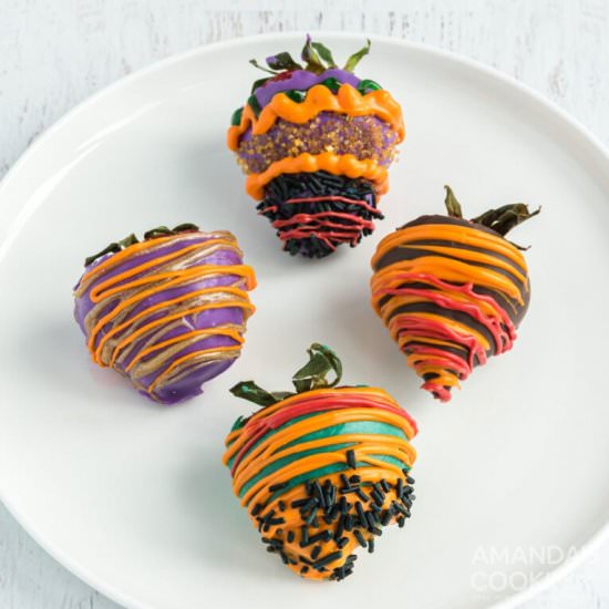 Halloween Chocolate Strawberries - Recipe photo by amandascookin