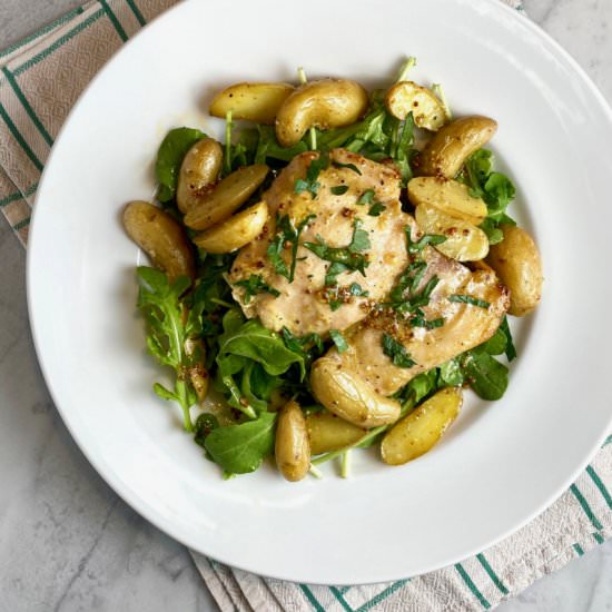 Sheet-Pan Chicken & Potatoes - Recipe photo by thebrookcook.wordpress.com