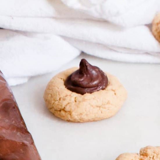 Healthy Peanut Butter Blossoms - Recipe photo by erinliveswhole