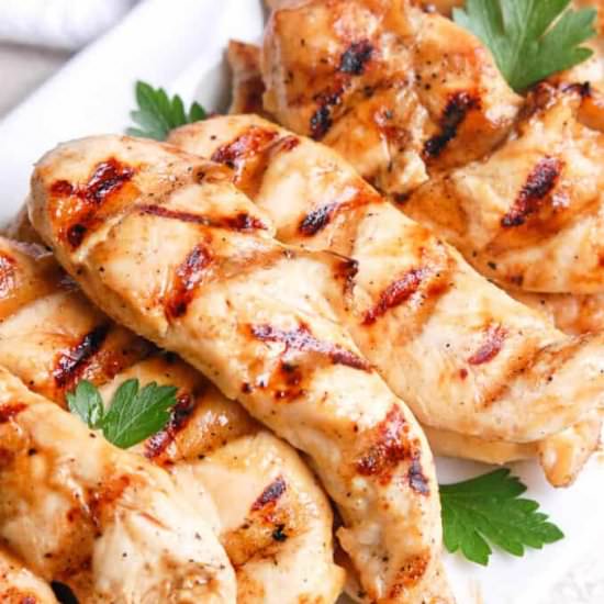 Grilled Honey Mustard Chicken - Recipe photo by erinliveswhole