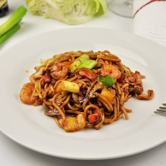 King Prawn Noodles - Recipe photo by timeaskitchen