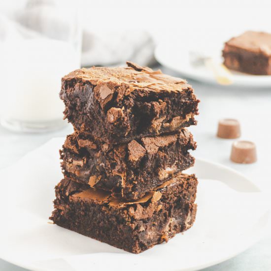Rolo Brownies - Recipe photo by CrumbsCorkscrews