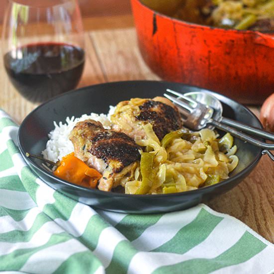 African Chicken & Onions - Recipe photo by Feed Your Soul