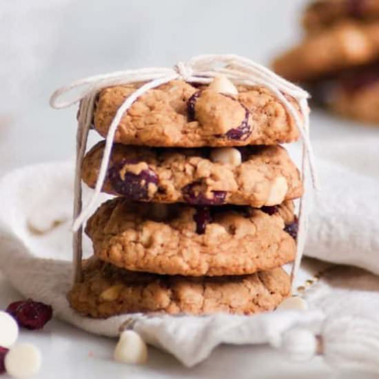 White Chocolate Cranberry Cookies - Recipe photo by erinliveswhole