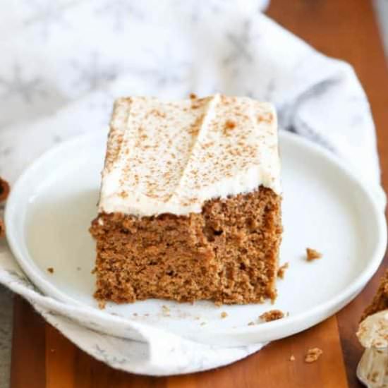 Gingerbread Cake w/Cream Cheese - Recipe photo by erinliveswhole