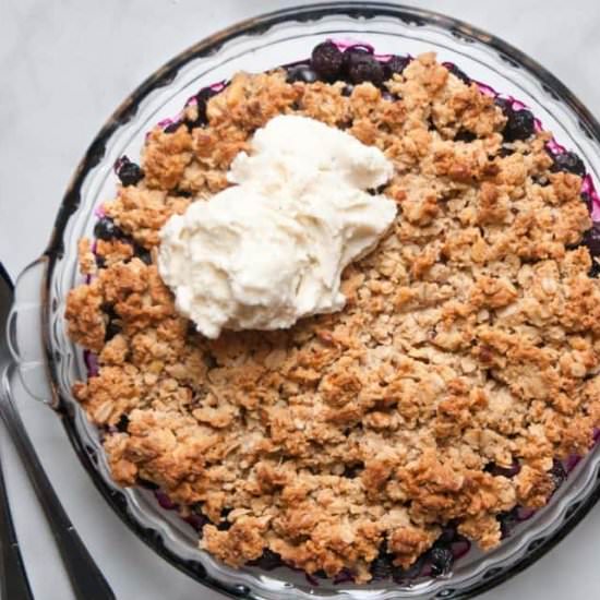Healthy Blueberry Cobbler - Recipe photo by erinliveswhole