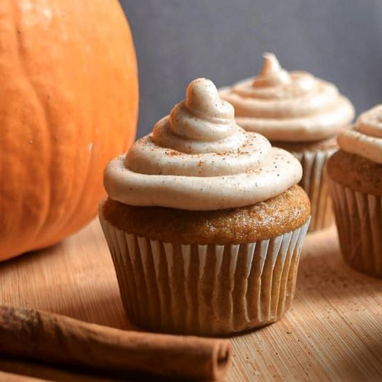 Fall Pumpkin Cupcakes - Recipe photo by VanessaViolet