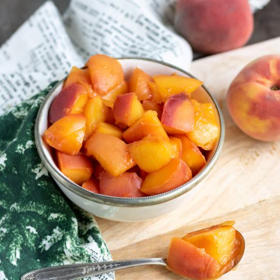 Peach Compote - Recipe photo by veggie desserts