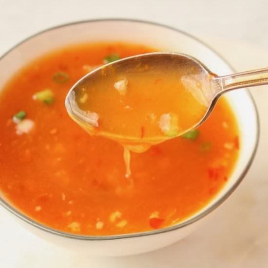 Sweet and spicy orange sauce - Recipe photo by plantbasedjess