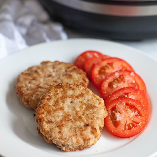 Air Fryer Frozen Turkey Burgers - Recipe photo by thymeandjoy