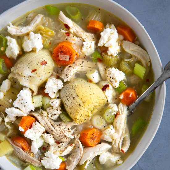 Lemon Chicken Soup - Recipe photo by theforkedspoon