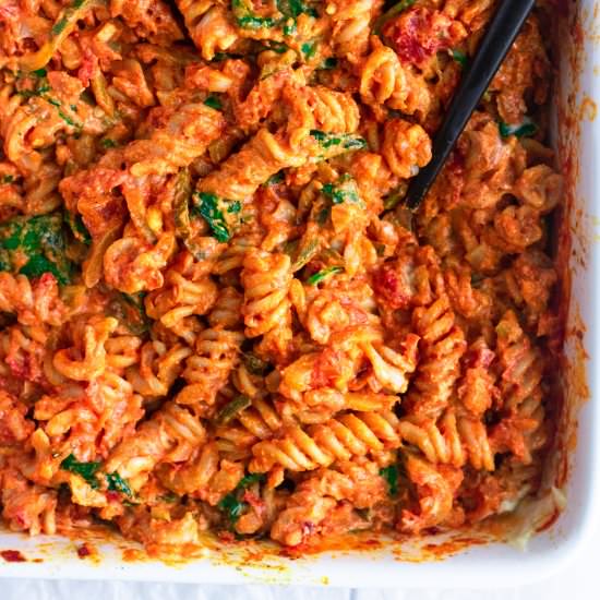 Vegan No-Boil Pasta Bake - Recipe photo by eatingbyelaine