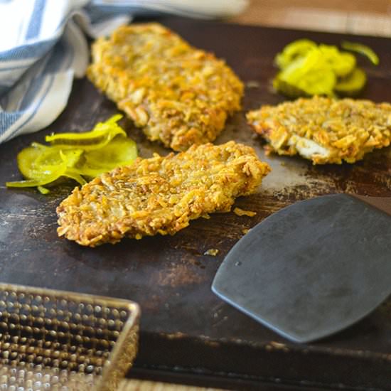 Potato Chip Crusted Chicken - Recipe photo by Feed Your Soul