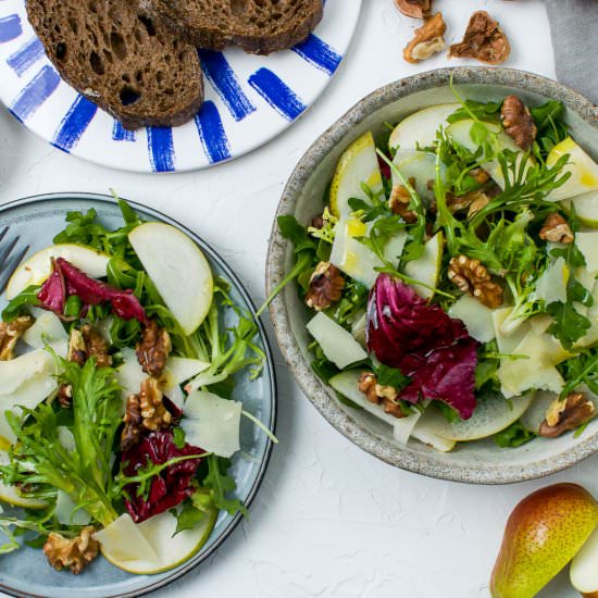 Pear and Walnut Salad - Recipe photo by Mrs Jones Kitchen