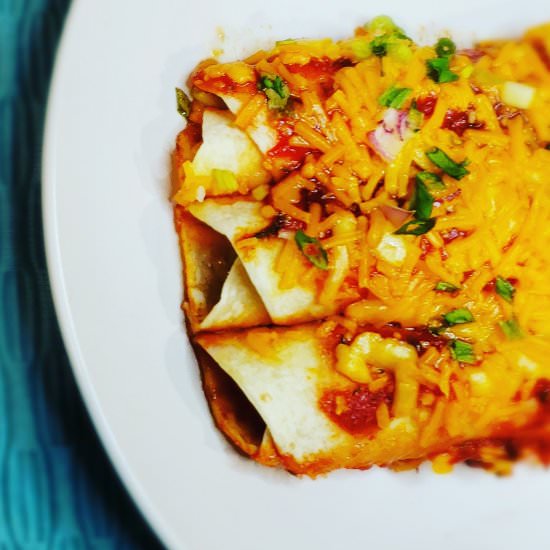 BBQ Chicken Enchiladas - Recipe photo by Estelle Forrest