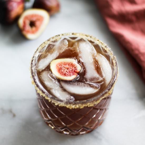 Vanilla Fig Dark and Stormy - Recipe photo by ourbalancedbowl