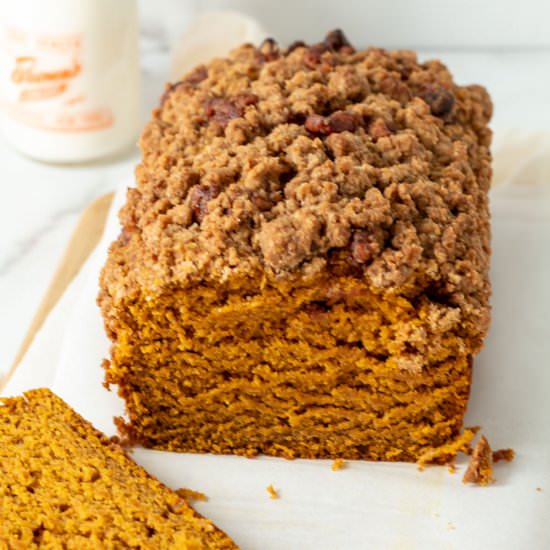 Pumpkin Bread with Maple Streusel - Recipe photo by parsleyandicing