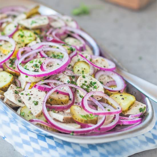 German Sausage Salad - Recipe photo by Craft Beering