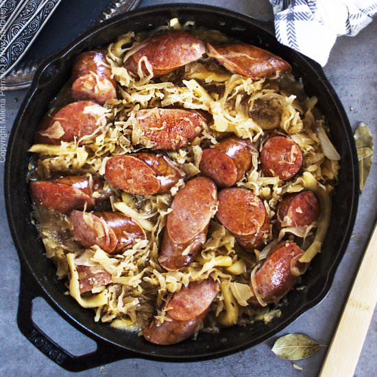 kielbasa and sauerkraut - Recipe photo by Craft Beering