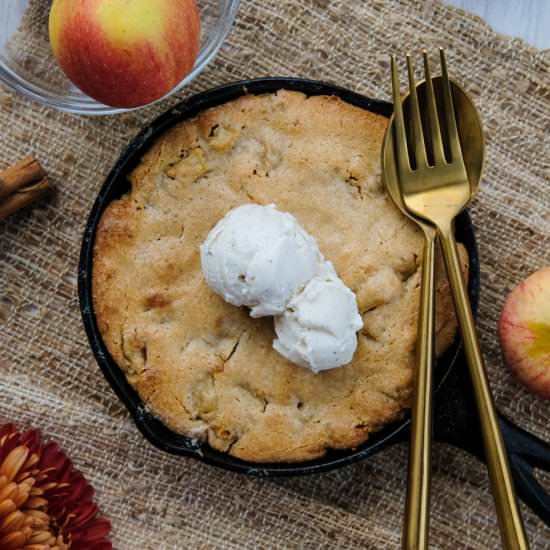 Skillet Apple Cake for Two - Recipe photo by Everyday Gourmet with Blakely
