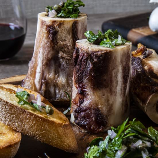 Roasted Marrow Bones - Recipe photo by JOZmahal