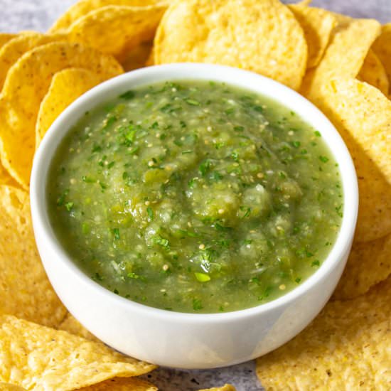 Salsa Verde - Recipe photo by BeyondtheCoop