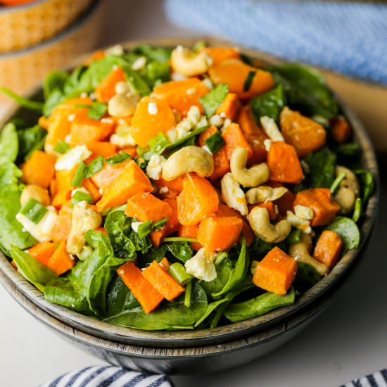 Sweet Potato Orange Spinach Salad - Recipe photo by Yay For Food