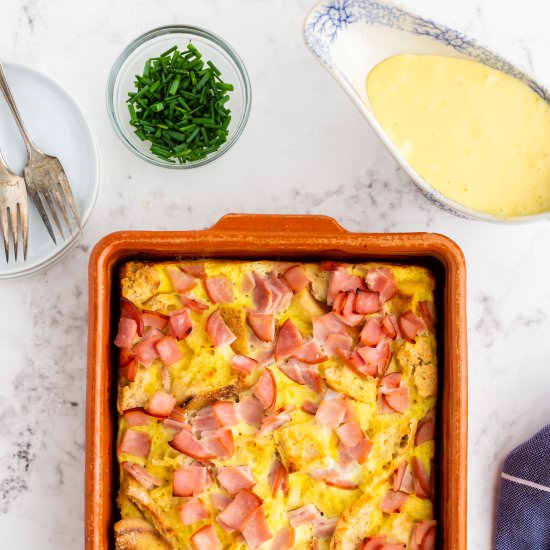 Overnight Eggs Benedict Casserole - Recipe photo by EasyBudgetRecipes