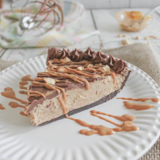 easy, no-bake peanut butter pie - Recipe photo by forkfreedom