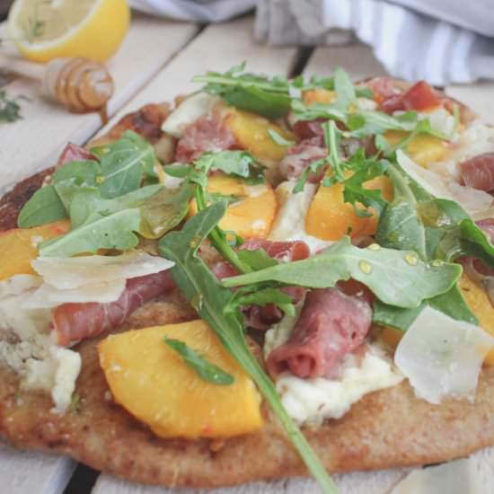 fearless ricotto, prosciutto pizza - Recipe photo by forkfreedom