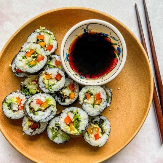 Vegan Sushi Recipe - Recipe photo by ThisHealthyTable