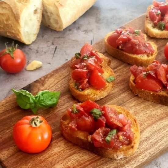 Air Fryer Bruschetta - Recipe photo by emilyfabulous