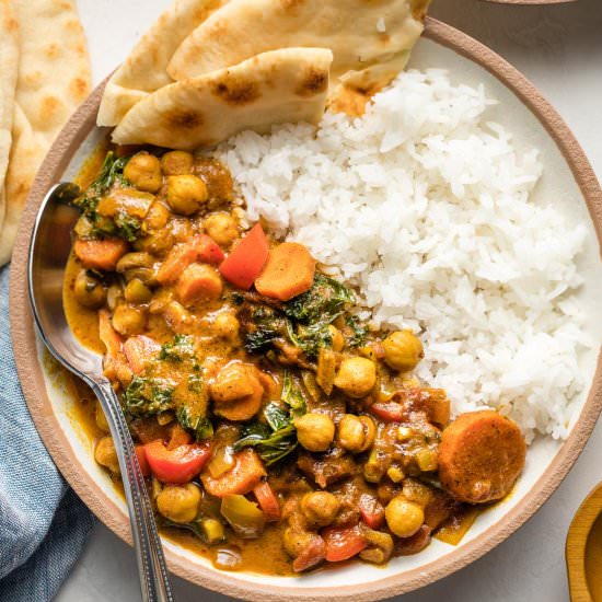 Instant Pot Chickpea Curry - Recipe photo by nourishandfete
